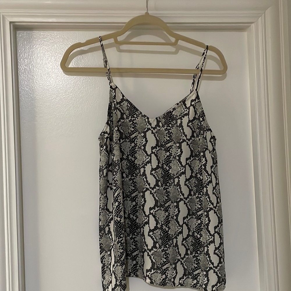 Kathleen Barnes The Drop Snakeskin Tank